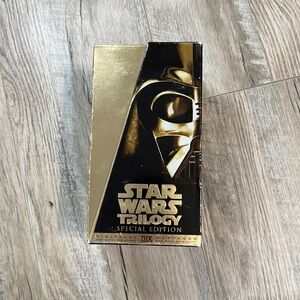 Vintage Star Wars Trilogy Special Edition Gold VHS Tape Set Lucasfilm